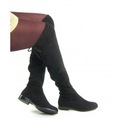 Kozaki za kolano na płaskim...