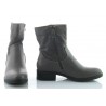 Botki damskie na niskim obcasie 3,5 cm. szare