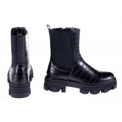 Botki platforma gruba podeszwa czarne