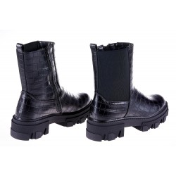 Botki platforma gruba podeszwa czarne