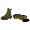 Botki trzewiki workery gruba podeszwa zielone