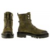 Botki trzewiki workery gruba podeszwa zielone